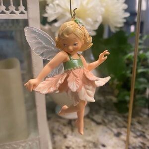 🧚Hallmark Ornament Special Edition Fairy Messengers “Poinsetta Fairy” 2007
